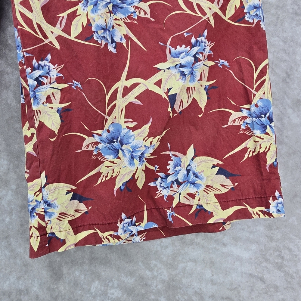 Moussy Red Floral Print Wide-Leg Pants - Picture 3 of 11